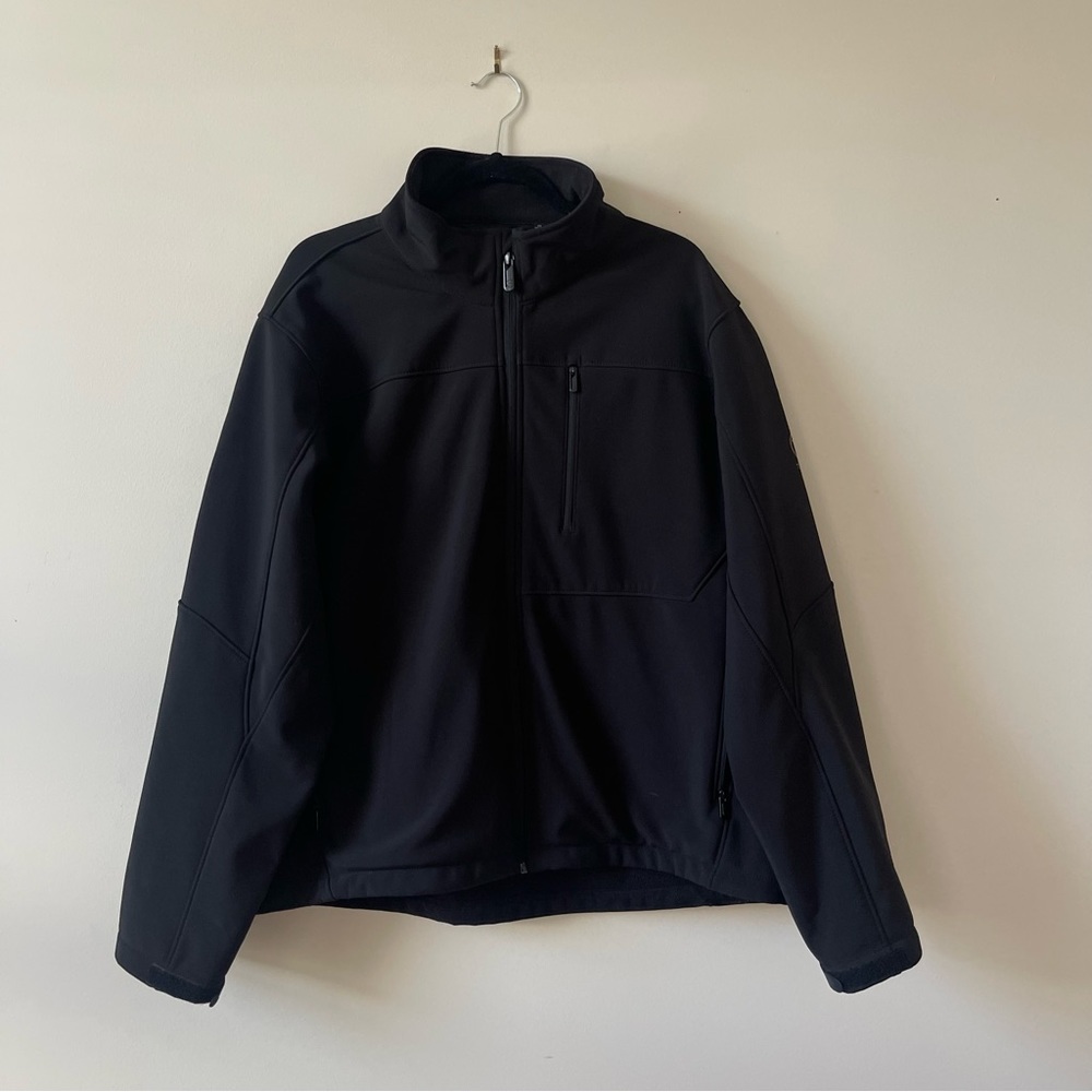 TUMI Men's Softshell Fleece Travel Jacket